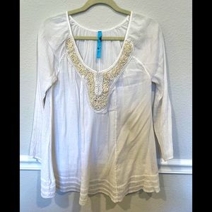 Free People, White Tunic, Size XS